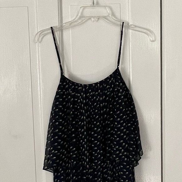 girl. By Band of Outsiders Ditsy Tulip Print 100% Silk Dress Size 0 Boho Summer - Picture 9 of 14